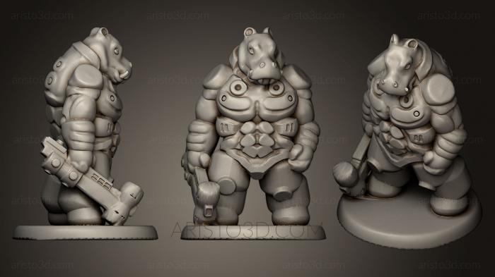 Figurines heroes, monsters and demons (STKM_0523) 3D model for CNC machine